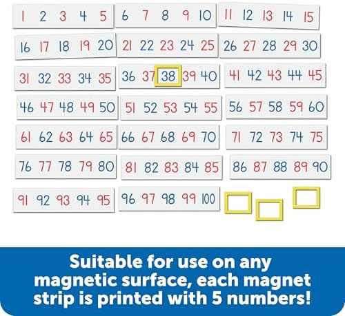 Learning Resources Magnetic Number Line 1-100
