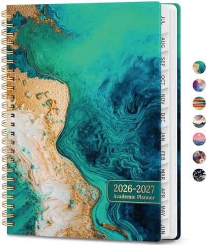 Planner 2026-2027, Weekly & Monthly Academic Calendar, Jul 2026 – Jun 2027