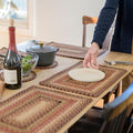 Homespice Gingerbread Jute Braided Placemats, Rect 13x19 Set of 4