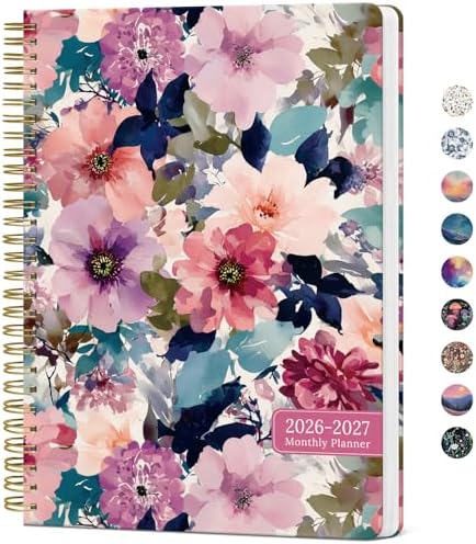 Monthly Planner 2026-2027, 18-Month Aesthetic Calendar, Jul 2026-Dec 2027