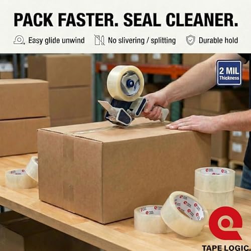 Tape Logic 2" x 110 Yard Clear Packing Tape Pallet - 45 Cases (1620 Rolls) - 2.0 Mil Heavy Duty Shipping Tape - Bulk Strong Acrylic Adhesive Box Sealing Tape for Warehouse & Fulfillment Packaging