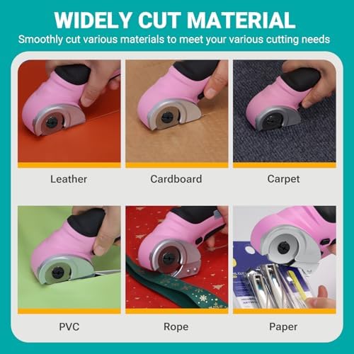 VLOXO Cordless Electric Scissors Cardboard Cutter with Replacement Blade