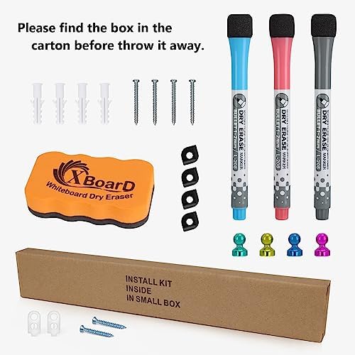 XBoard Magnetic Dry Erase Whiteboard 24 x 18 Inches