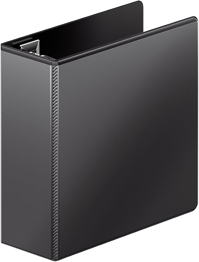 Wilson Jones 3 Ring Binder 4 Inch, Ultra Duty D-Ring View Binder with Extra Durable Hinge, Customizable, Black (W86641)