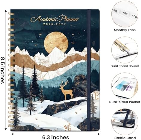 ZOTIA Planner 2026-2027 Jul 2026-Jun 2027 Academic Monthly & Weekly Planner