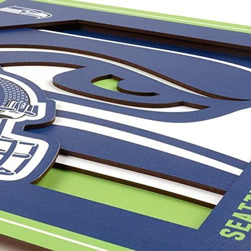 YouTheFan NFL Seattle Seahawks 3D Logo Series Wall Art