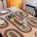 Homespice Highland Jute Braided Table Runner, Oval 8x28 Set of 2