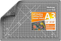 WorkLion Self Healing Cutting Mat: 12''x18'' Double Sided Craft Cutting Mat for Sewing, Fabric, Quilting - 5-Ply Slip-Resistant Hobby Cutting Board for DIY Projects (Grey/Black)