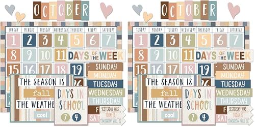 Teacher Created Resources Everyone is Welcome Calendar Classroom Bulletin Board Decor (TCR7119) (Pack of 2)