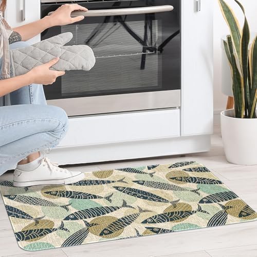 Kitchen Rugs and Mats,Washable Non-Slip Floor Mats Door Mat