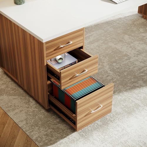 Tribesigns 86" L-Shaped Executive Office Desk, Extra Large Home Office Desk