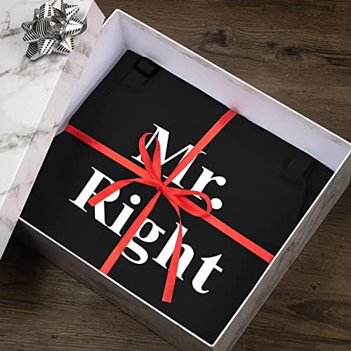 Prazoli Products Mr Right Mrs Always Right Apron Set - Bridal Shower Gifts | Mr. and Mrs. Aprons | His & Hers 50th Wedding Anniversary For Couple