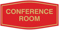 Fancy Conference Room Sign (Red/Gold) - Large