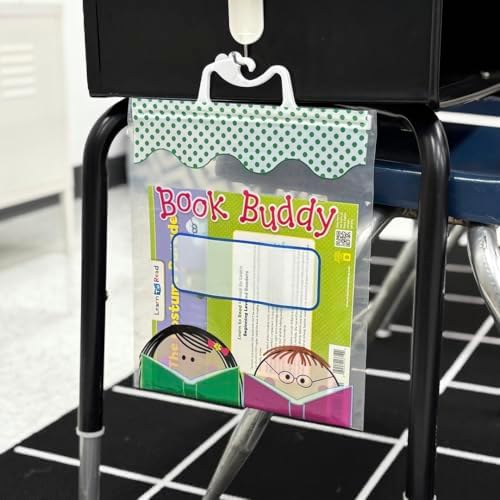CTP Stick Kids Book Buddy Bags 12-Pack Includes 12 Bags with snap Closure Handles (Creative Teaching Press 11170)