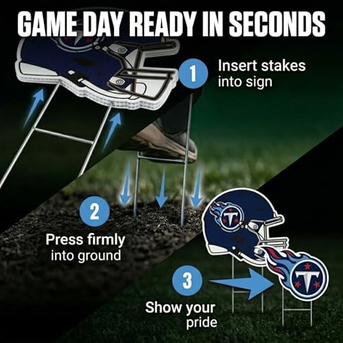 NFL Logo & Helmet 2 Pack Yard Sign Set