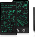 Mini LCD Writing Tablet 2 Sides Screen Erasable Reusable 6.5inch and 6inch Electronic Drawing Pads Portable Digital Scratchpad for Adults Kids Home Office (Black)