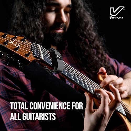 Gruv Gear Fret Wrap & Guitar Mute Pro, Fretwrap for Acoustic, Electric & Bass | String Dampener Recording, Tapping & Practice Accessory (1 Pack, Small Grey, Fits 4 String Bass, 6 String Guitar)