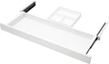 Under Desk Storage Drawer, Shallow Under Desk Drawer Organizer (White 23.5 inch)