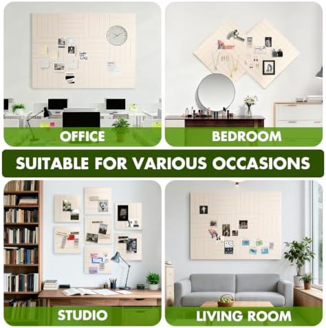 48" x 36" Large Felt Bulletin Board 1/2" Thick, Oatmeal