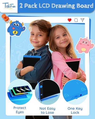 TEKFUN Party Favor 20 Pack LCD Writing Tablet with Stylus, 8.5in Erasable Doodle Board Mess Free Drawing Pad for Kids, Car Trip Educational Toys Birthday Christmas Gift for 3 4 5 6 7 Girls Boys