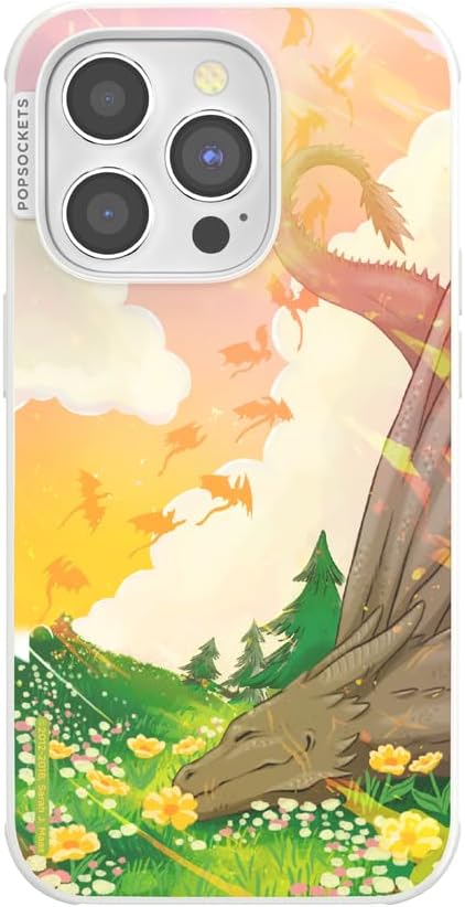 PopSockets iPhone 14 Pro Case with MagSafe, Phone Case for iPhone 14 Pro, Grip Sold Separately, Wireless Charging Compatible - Abraxos