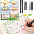 Large Grooved Handwriting Practice Books, Magic Reusable Workbooks