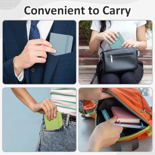 Ceenna 16 Packs Pocket Small Notebook Journals Mini Notebook Bulk 192 Pages/96 Sheets Hardcover with Thick Lined Paper 3" x 4.4" A7 Small Notepad Morandi Color for Office Home Journey Supplies