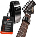 Gruv Gear Fret Wrap & Guitar Mute, Fretwrap for Acoustic, Electric & Bass | String Dampener Recording, Tapping & Practice Accessory (1 Pack, Small Titanium, Fits 4 String Bass, 6 String Guitar)