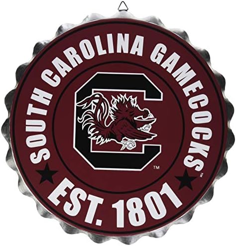 foco NCAA Team Logo Metal Bottle Cap Hanging Wall Sign