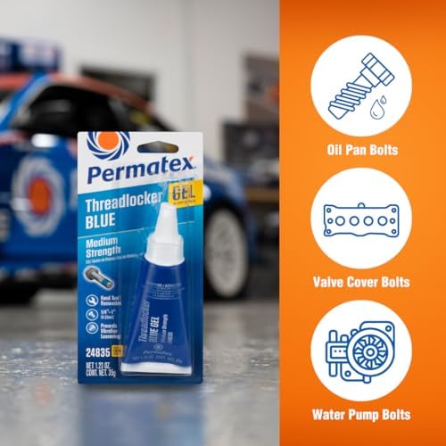 Permatex 24835 Medium Strength Threadlocker Blue Gel, 35 g