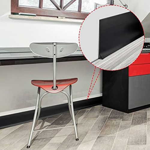 LSGCQ Vinyl Baseboard Molding Trim 4 Inch Self-Adhesive Vinyl Wall Base