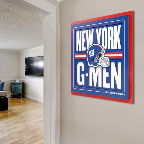 YouTheFan NFL New York Giants Slogan Series 3D Wall Art