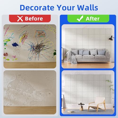 20 Pack Acoustic Panels with Self Adhesive Sound Proof Foam Panels for Wall