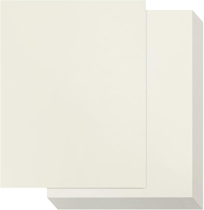 Best Paper Greetings Parchment Diploma Paper - 96 Sheets, 8.5 x 11 In, Cream, 90 GSM - Vintage Textured Certificate Paper for Printing Diplomas, Resumes & Awards