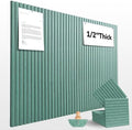 48" x 36" Large Felt Bulletin Board 1/2" Thick, Jade Green