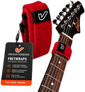 Gruv Gear Fret Wrap & Guitar Mute, Fretwrap for Acoustic, Electric & Bass | String Dampener Recording, Tapping & Practice Accessory (1 Pack, Medium Red, Fits 5 String Bass, 7 String Guitar)