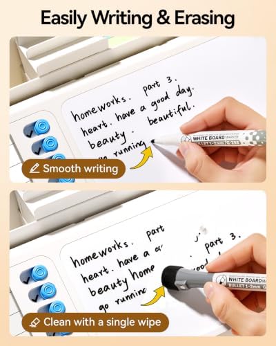 Desk Organizer Dry Erase Desktop Whiteboard with Storage, to Do List Board