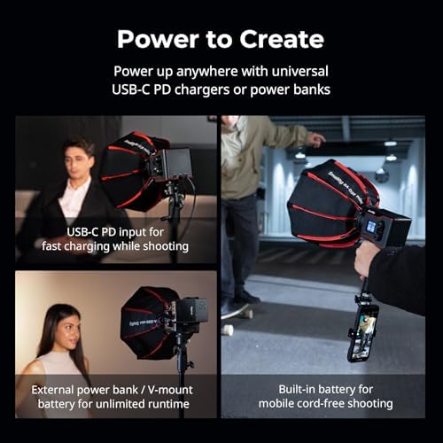 SmallRig RC 60B COB Video Light, Portable Continuous Output Light