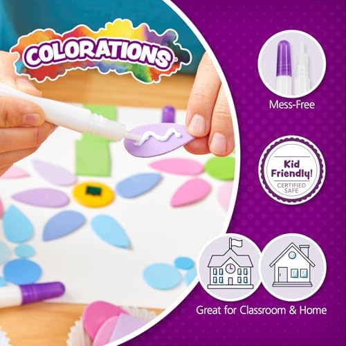 Colorations Tacky Glue Pens Classroom Supplies for Arts and Crafts Projects (Pack of 24), Quick Dry, Bulk Classroom Glue | Quick-Drying Bulk Classroom Glue for Arts & Crafts Projects