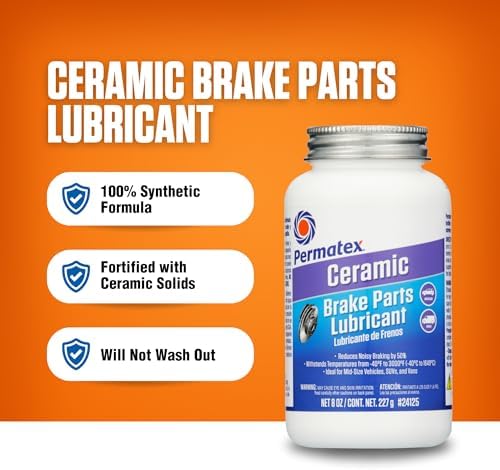 Permatex 24125 Ceramic Extreme Brake Parts Lubricant, 8 oz., Pack of 1