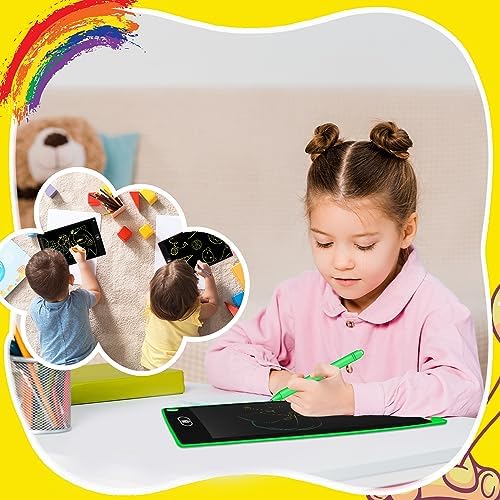 24 Pack LCD Writing Tablet Drawing Board 8.5 inch Colorful Drawing Tablet for Kids, LCD Erasable Doodle Pad Educational Toy Gift for Boys Girls (Blue,Black,Green,Pink)