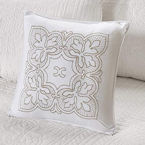 Madison Park Coastal Damask Quilted Daybed Cover Set, 6PC, 39"x75"