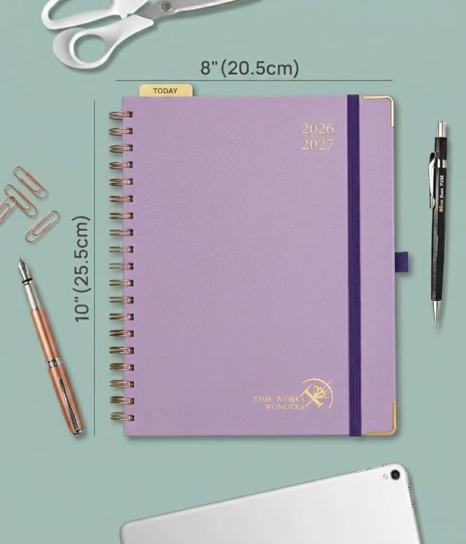 POPRUN 2026-2027 Weekly Planner 10" x 8"Weekly and Monthly Planner Calendar