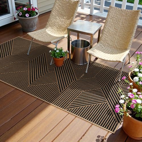 Lahome Modern Geometric Runner Rug, 2x6 Washable Rug Runners for Hallway