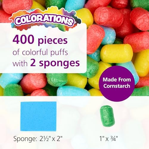 Colorations 3D Building Puffs - 402 Pieces