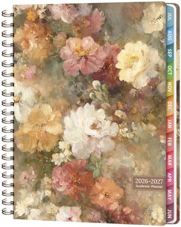 Planner 2026-2027, Weekly and Monthly Academic Planner, July 2026 - June 2027, Hardcover Calendar Agenda Book for School Year Planning, School Supplies for Teacher and Student, Letter Size(8.5'' x 11'')