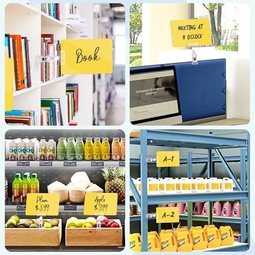 Mlici 12pcs Retail Sign Holder with Clamp for Store Displays
