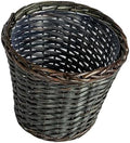 Household Essentials Handwoven Willow Waste Basket with Plastic Liner, Brown