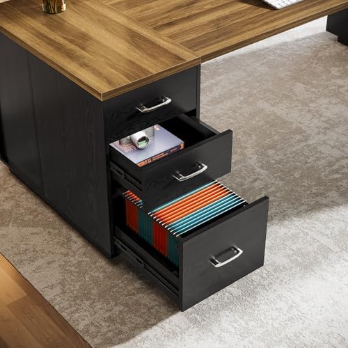 Tribesigns 86" L-Shaped Executive Office Desk, Extra Large Home Office Desk