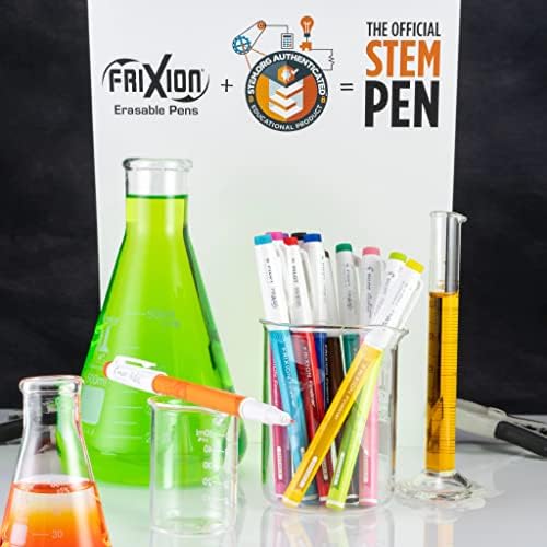 PILOT FriXion Fineliner Erasable Marker Pens, Fine Point 0.7 mm, Pack of 8